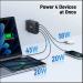 ACER 100W PD GaN charger - black; 3x USB Type-C + 1x USB Type-A ,2m kabel, černá - nabíječka s Power Delivery a GaN = nitrid galia