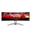 AOC LCD AGON herní AG493UCX2 49" zakřivený VA/5120x1440@165Hz/1ms/400cd/3xHDMI/DP/3xUSB/USB-C/Repro/HAS/VESA