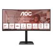 AOC LCD CU34E4CV 34" zakřivený VA/3440x1440@120Hz/4ms/350cd/2xHDMI/DP/4xUSB/2xUSB-C/RJ45/Repro/HAS/VESA
