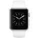 Apple Watch Series 1, 42mm Silver Aluminium Case with White Sport Band