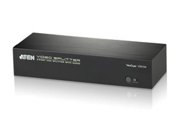 ATEN VS0104-AT-G 4PORT VGA Splitter with Audio W/EU ADP