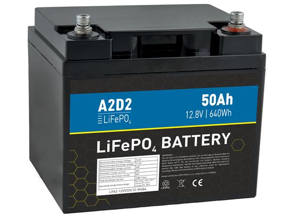 Avacom A2D2 baterie LiFePO4 12,8V 50Ah M6 (Qinkual cells)
