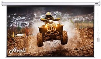 AVELI elektrické projekční plátno, 406x305 (16:9) 200"