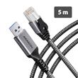 AXAGON ADE-AM50 USB-A Gigabit Ethernet adaptér s integrovaným síťovým CAT6 kabelem RJ-45 (5 m)