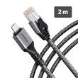 AXAGON ADE-CM20 USB-C Gigabit Ethernet adaptér s integrovaným síťovým CAT6 kabelem RJ-45 (2 m)