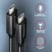 AXAGON BUCM32-CM05AB, SPEED+ kabel USB-C <-> USB-C, 0.5m, USB 20Gbps, PD 100W 5A, 4K HD, ALU, oplet, černý