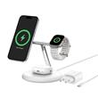 Belkin BOOST CHARGE™ PRO Qi2 3v1 Bezdrátové nabíjení pro iPhone/Apple Watch/AirPods, bílá