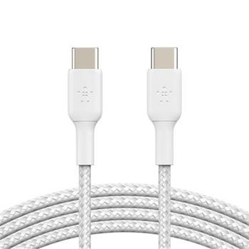 Belkin BOOST CHARGE™ USB-C/USB-C kabel, 1m, bílý - odolný