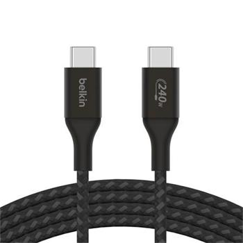 Belkin BOOST CHARGE™ USB-C/USB-C kabel 240W, 1m, černý - odolný