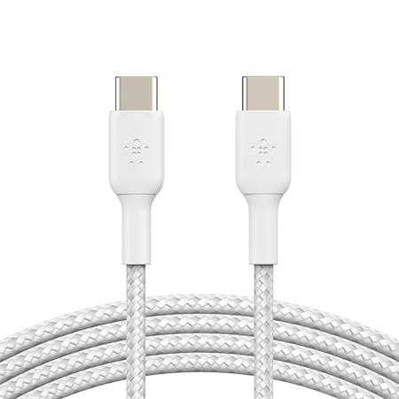 Belkin BOOST CHARGE™ USB-C/USB-C kabel, 2m, bílý - odolný - 2pack