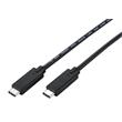 C-TECH Kabel USB 3.2, Type-C (CM/CM), PD 100W, 20Gbps, 2m, černý