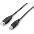 C-TECH Kabel USB A-B 1,8m 2.0, černý