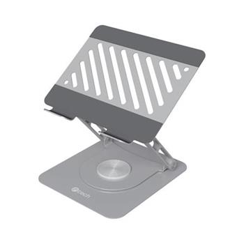 C-TECH Stojan na notebook Quallis NTS-200, do 16", stavitelný,otočný 360°, kovov