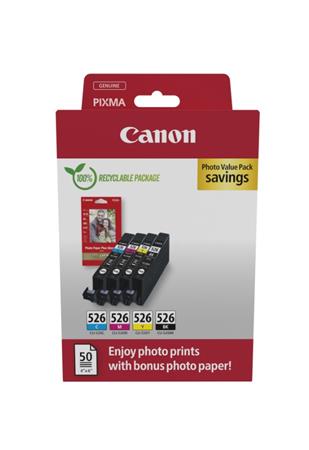 Canon cartridge CLI-526 Bk/C/M/Y/MultiPack PHOTO VALUE / 4x9ml