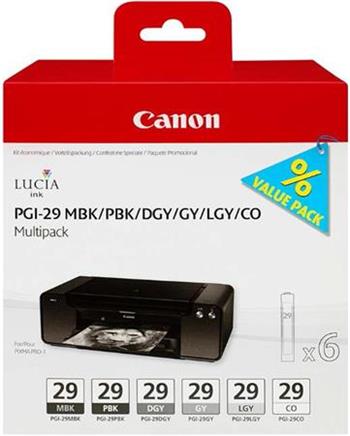 Canon cartridge PGI-29 MBK/PBK/DGY/GY/LGY/CO Multi/6x36ml