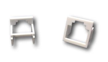 DATACOM Adaptér RJ45 na RJ12 (RJ11) bílá / redukční vložka (bal. 20ks)