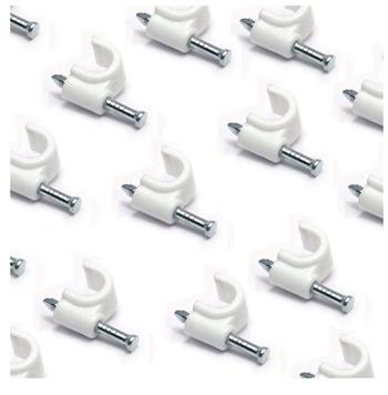 DATACOM Kabelová příchytka (10mm) bílá 100ks