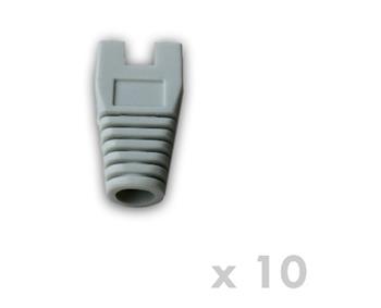 DATACOM Návlek pro plug RJ45 s výřezem šedý (10ks)