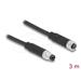 Delock 4 pinový kabel M8, A-kódovaný, ze zástrčkového na zásuvkový konektor, PUR (TPU), 3 m