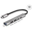 Delock 4-portový tenký Hub USB Type-C™ mající 1 x USB 10 Gbps Typ-A + 2 x USB 2.0 Typ-A + 1 x USB 2.0 USB Type-C™ a PD 9