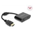 Delock Adaptér HDMI samec > USB Type-C™ samice (DP Alt Mode) 4K 60 Hz