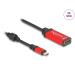 Delock Adaptér USB Type-C™ na HDMI (DP Alt Mód) 8K 60 Hz s funkcí HDR červená