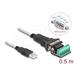 Delock Adaptér z USB 2.0 Typu-A na 1 zástrčkový konektor sériového rozhraní RS-422/485 se 6-ti pin svorkovnicí,5V,0,5m