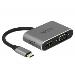 Delock Adaptér z USB Type-C™ na HDMI a VGA s portem rozhraní USB 3.0 a PD