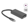 Delock Adaptér z USB Type-C™ na kombinovaný port HDMI / DisplayPort, 8K