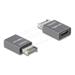 Delock Adaptér ze zástrčky USB 10 Gbps Type-E klíč A na zásuvku USB Type-C™, kovový