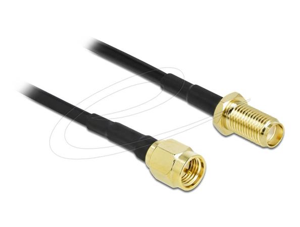 Delock Anténní kabel SMA samec na SMA samice LMR/CFD100 15 m low loss