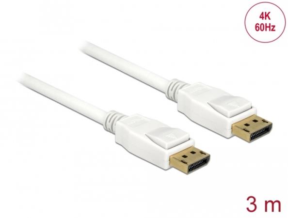 Delock DisplayPort 1.2 kabel samec > DisplayPort samec 4K 3 m