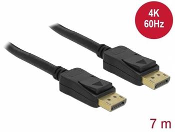 Delock Displayport 1.2 kabel samec > Displayport samec 4K 60 Hz 7 m