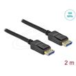Delock DisplayPort kabel 10K 60 Hz 54 Gbps 2 m