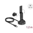 Delock Dvoupásmový Wi-Fi 6E WLAN USB adaptér AX3000 (2 x 1201 + 574 Mbps)