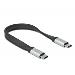 Delock FPC plochý stuhový kabel, USB Type-C™ na Lightning™ pro iPhone™, iPad™ a iPod™, 13 cm