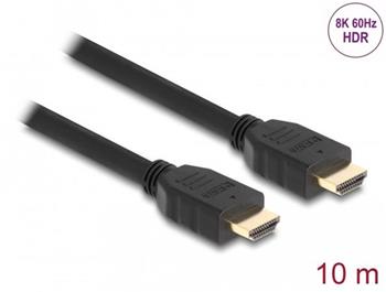 Delock High Speed HDMI kabel, 48 Gbps, 8K 60 Hz, černý, 10 m