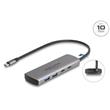 Delock Hub USB 10 Gbps se 2 porty USB Typ-A + 2 porty USB Type-C™ s konektorem USB Type-C™ a s dalším napájecím portem