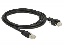 Delock Kabel RJ45 samec > RJ45 samec se šroubky Cat.6 SSTP 2 m