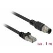 Delock Kabel s konektorem RJ45 na konektor M12 8 pin A-kódování Cat.5e SFTP 1 m