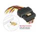 Delock Kabel SATA 15 Pin Strom Stecker mit Einrastfunktion > 2 x SATA 15 Pin Strom Buchse 30 cm