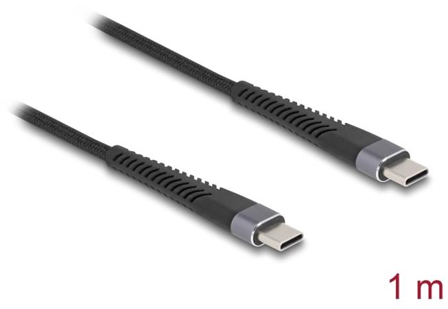 Delock Kabel USB 2.0 ze zástrčky USB Type-C™ na zástrčku, s prodlouženou ochranou proti ohybu, 60 W 1 m