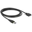 Delock kabel USB 3.0 typ A samec > USB 3.0 typ Micro-B samec se šroubky 2m