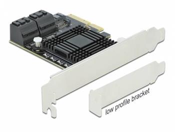 Delock Karta PCI Express x4 SATA se 5 porty - Low Profile