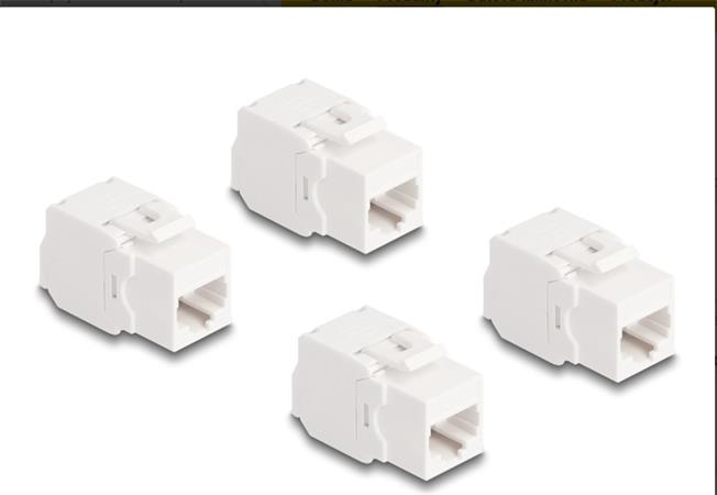 Delock Keystone Modul RJ45 jack Cat.6A UTP 4 ks