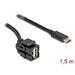 Delock Keystone modul USB 2.0 A samice > USB Type-C™ samec 250° s kabelem 1,5 m