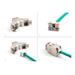 Delock Modul Keystone ze zásuvkového konektoru RJ45 na LSA Cat.6A, beznástrojový, červená, sada 10 kusů