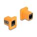 Delock Modul Typu D, ze zásuvky RJ45 na zásuvku, oranžový
