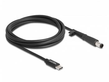 Delock Nabíjecí kabel pro laptop, ze zástrčky rozhraní USB Type-C™ na zástrčku HP 7,4 x 5,0 mm