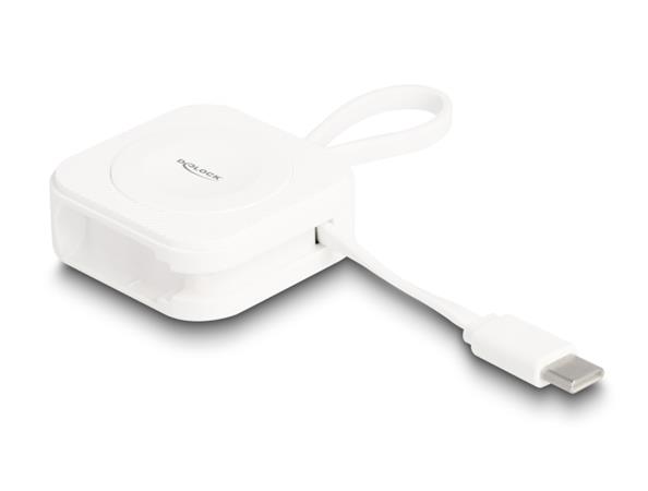 Delock Nabíjecí podložka USB Type-C™ na hodinky Apple, bílá, magnetická